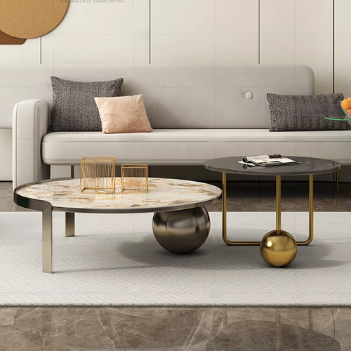 میز جلومبلی پایه فلزی طرح کلاسیک