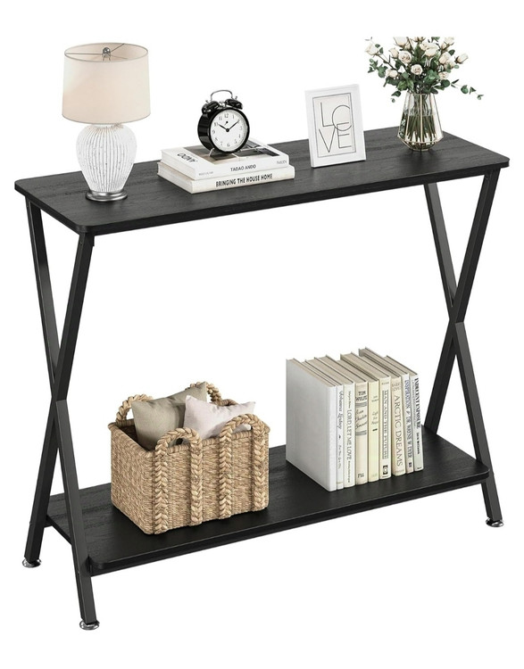 میز کنسول چوب و فلز ساده شیک / میز پشت مبلی