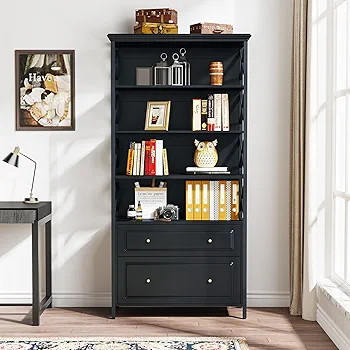 کتابخانه چوبی و فلزی | قفسه کتابخانه | کمد کشودار و دراور مدرن