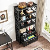 کتابخانه چوبی و فلزی | قفسه کتابخانه | کمد کشودار و دراور مدرن