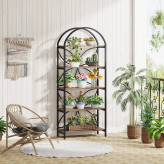 کتابخانه و قفسه کتاب ایستاده قوس دار و گنبدی | 5 طبقه