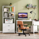 کتابخانه و قفسه کتاب کشو دار | 3 طبقه همراه 2 کشو ریلی