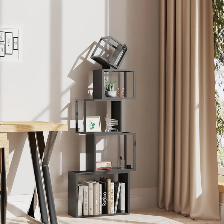 شلف و قفسه کتاب هندسی 4 باکس