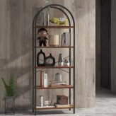 قفسه فلزی و چوبی 'گنبدی 5 طبقه